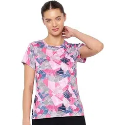 clovia Women's Comfort-Fit Round Neck Printed Active T-Shirt-picture-33
