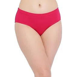 clovia Women's Cotton Hipsters in Pink-picture-14