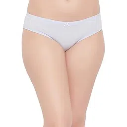 clovia Women's Cotton Low Waist Bikini Panty with Inner Elastic in Blue-picture-21