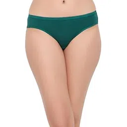 clovia Women's Cotton Low Waist Outer Elastic Bikini Panty in Turquoise-picture-13