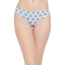clovia Women's Cotton Low Waist Printed Bikini Panty with Inner Elastic in Blue-picture-40