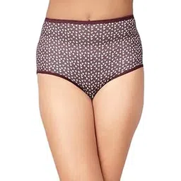 clovia Women's Cotton Pack of 3 High Waist Printed Hipster Panties in Multi-picture-32