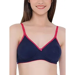 clovia Women's Cotton Padded Wire Free Non-Wired T-Shirt Bra-picture-28