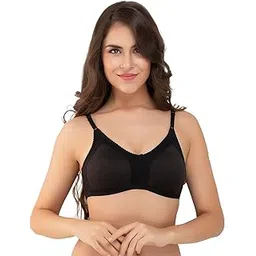 clovia Women's Cotton Padded Wire Free Non-Wired T-Shirt Bra-picture-29