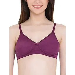 clovia Women's Cotton Padded Wire Free Non-Wired T-Shirt Bra-picture-32