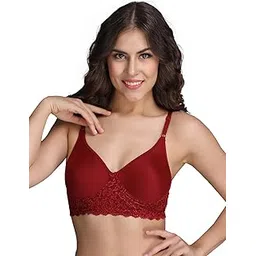 clovia Women's Cotton Padded Wire Free Non-Wired T-Shirt Bra-picture-26