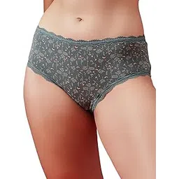 clovia Women's Floral Print Mid Waist Hipster Panty-picture-18