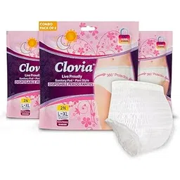Clovia Womens Heavy Flow Disposable Period Panties for Sanitary Protection L - Xl (3 Pack - 6 Panties) | Sanitary Pads Pant Style-image-15