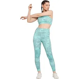 clovia Women's High Rise Tie-Dye Print Active Tights with Side Pocket-picture-22