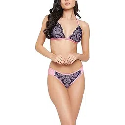 clovia Women's Lace Lingerie Set Bikini-picture-32