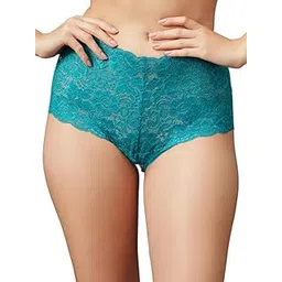 clovia Women's Lace Mid Waist Boyshort Panty-picture-35
