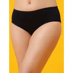 Clovia Womens Navy Blue Cotton Graphic Print Mid Waist Hipster Panty-picture-11