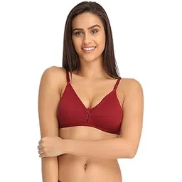 clovia Women's Pack of 2 Non Padded Wirefree Bra in Poly Cotton & Lace-picture-17