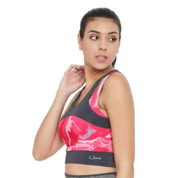 Clovia Women's Padded Wirefree Medium Impact Full Cup Sports Bra image 1