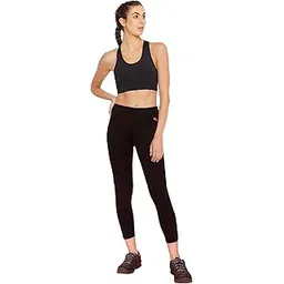 clovia Women's Polyester Slim Activewear Sports Ankle Length Tights-picture-50
