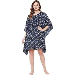 clovia Women's Rayon Above The Knee Casual Relaxed/Loose Nightdress-picture-55