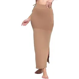 clovia Women's Saree Shapewear with Drawstring (SW0048A24_Brown_M)-picture-17