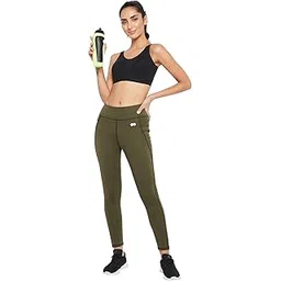 clovia Women's Snug Fit High-Rise Active Tights-picture-37