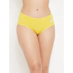Clovia Yellow Cotton Hipster Panty-picture-14
