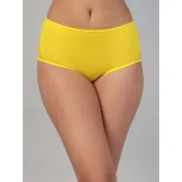 Clovia Yellow Cotton Regular Fit Panties-picture-27