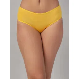 Clovia Yellow Cotton Regular Fit Printed Panties-picture-25