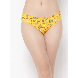 Clovia Yellow Printed Bikini Panty-picture-32