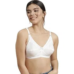 clovia Women's Cotton Blend Non Padded Wirefree Full Coverage Bra image 1