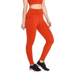 clovia Women's High-Rise Active Tights with Side Pocket image 4