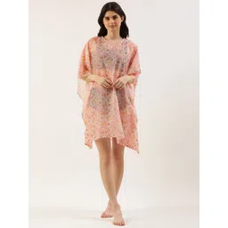 Clt.s Floral Print Kaftan Swimwear Cover Up Dress-picture-16