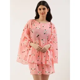 Clt.s Floral Print Swimwear Cover Up Set-picture-20