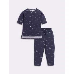 Clt.s Girls Conversational Printed Top With Trousers-picture-31