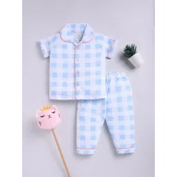 Clt.s Unisex Blue Checks Shirt With Pyjamas-picture-36