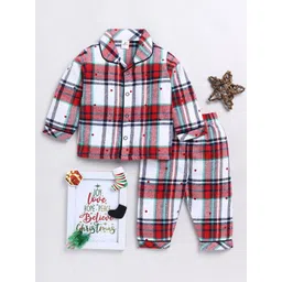 Clt.s Unisex Kids Checked Night Suit-picture-35