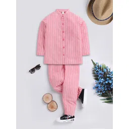 Clt.s Unisex Kids Striped Pure Cotton Night Suit-picture-11