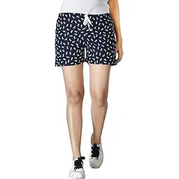 club a9 Womens Cotton Printed Short (Navy Blue)-picture-13