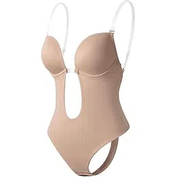 club bollywood CLUB BOLLYWOOD® CBOLLY - Women Backless Bodysuit Deep V Neck Body Shaper for Wedding L Skin Color| Shapewear| Shapewear| Shapewear| Shapewear|1x Women Backless Bodysuit-picture-44