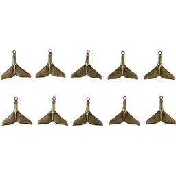 club bollywood LICHTS®50 Pieces Sea Animal Whale Tail Pendant Findings Bead Crafts Antique Cyan|Jewelry & Watches | Loose Beads | Metals-picture-49