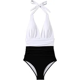 club bollywood The Style Sutra Womens Swimsuit Single Piece Beachwear Halter Neck Fashion Swimming Suit| Womens Clothing | Swimwear-picture-20