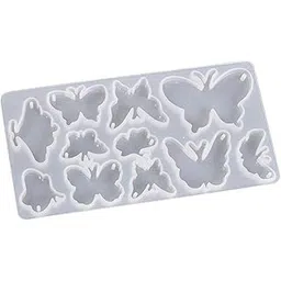 CLUB BOLLYWOOD® Butterfly Silicone Mould Resin Pendant Mould for Charms Necklace Earring | Multi-Purpose Craft Supplies | Crafting Pieces |Crafts |1 Silicone Casting Mould-picture-21