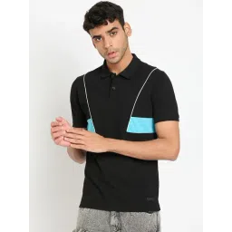 Club York Black Regular Fit Polo T-Shirt-picture-33