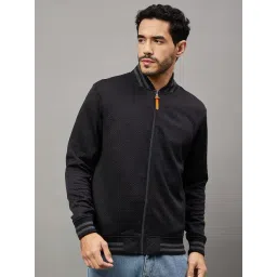 Club York Black Regular Fit Self Pattern Sweatshirt-picture-33