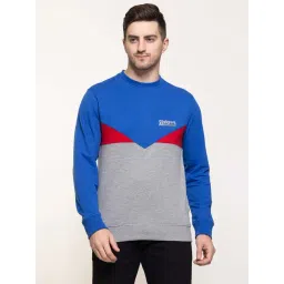 Club York Blue & Grey Regular Fit Round Neck Sweatshirt-picture-19