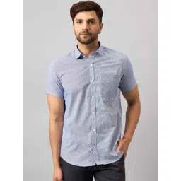 Club York Blue Regular Fit Printed Shirt-picture-12