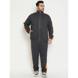 Club York Grey Regular Fit Colour Block Trackpants-picture-42