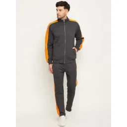 Club York Grey Regular Fit Colour Block Trackpants-picture-39