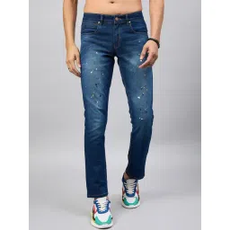 Club York Indigo Blue Regular Fit Lightly Washed Jeans-picture-41