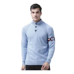 Club York Light Blue Raglan Sleeves Sweater-picture-25