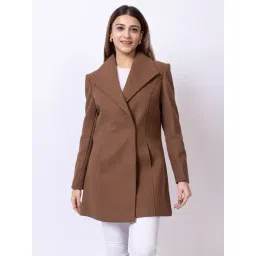Club York Light Brown Solid Full Sleeves Coat-picture-11