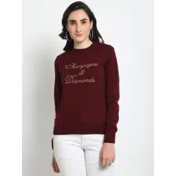 Club York Maroon Embroidered Sweater-picture-31