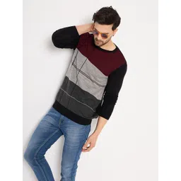 Club York Men Colourblocked Pullover image 1